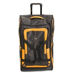 LUCAS Black/yellow 30in Accelerator Softside Wheeled Duffel